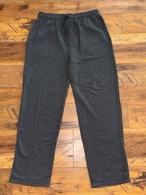 Men's Charcoal Elastic-Waist Drawstring Sweatpants